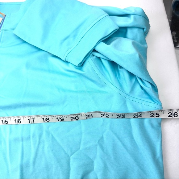 Peter Millar Crown Sport Womens Golf Pullover Top XL Green Blue 1/4 Zip  New - Picture 5 of 6